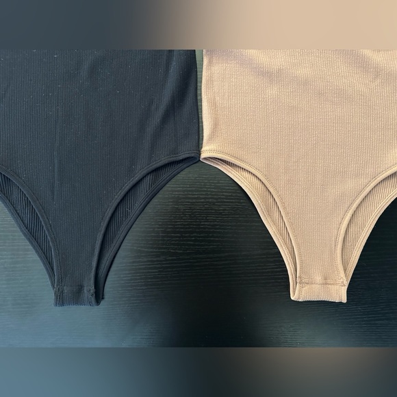 Zara Black and Tan Long Sleeve Bodysuits - Picture 3 of 5